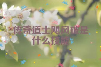 传奇道士飓风破是什么技能