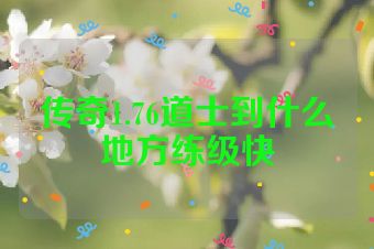 传奇1.76道士到什么地方练级快