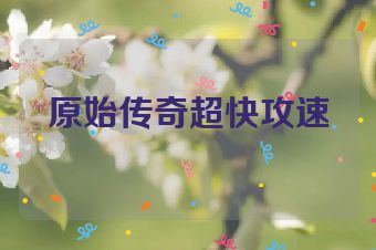 原始传奇超快攻速