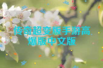 传奇超变版手游高爆版中文版
