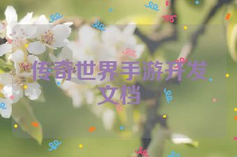 传奇世界手游开发文档