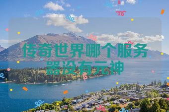 传奇世界哪个服务器没有元神