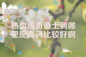 热血传奇道士到哪里配毒药比较好啊