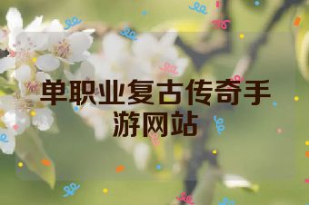 单职业复古传奇手游网站