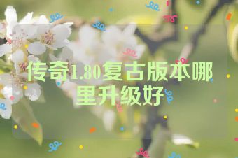传奇1.80复古版本哪里升级好
