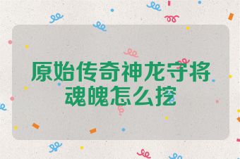 原始传奇神龙守将魂魄怎么挖