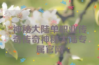 神秘大陆单职业传奇传奇神秘大陆专属官网