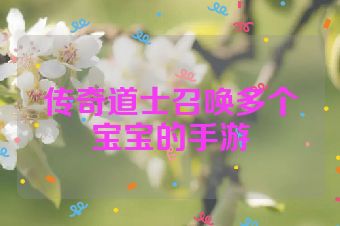 传奇道士召唤多个宝宝的手游