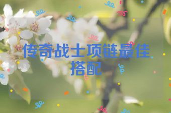 传奇战士项链最佳搭配