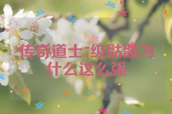 传奇道士7级骷髅为什么这么强