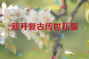 新开复古传世私服