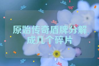 原始传奇盾牌分解成几个碎片