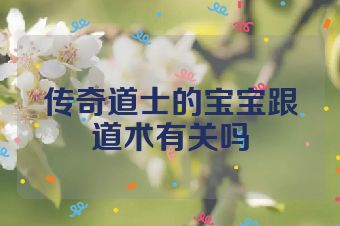传奇道士的宝宝跟道术有关吗