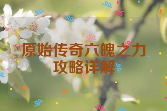 原始传奇六魄之力攻略详解