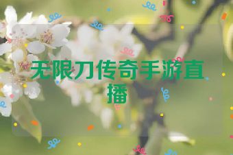 无限刀传奇手游直播