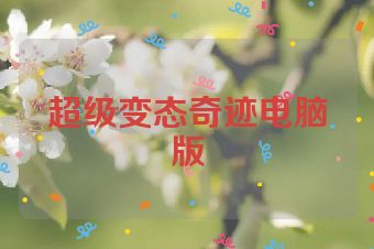超级变态奇迹电脑版