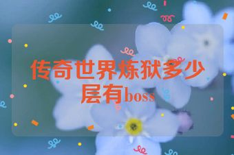 传奇世界炼狱多少层有boss