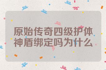 原始传奇四级护体神盾绑定吗为什么