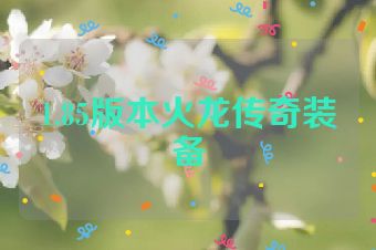 1.85版本火龙传奇装备