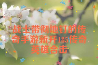 战士带彻地钉的传奇手游新开185传奇英雄合击