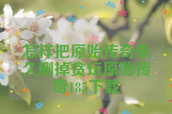 怎样把原始传奇永久删掉贪玩原始传奇185下载