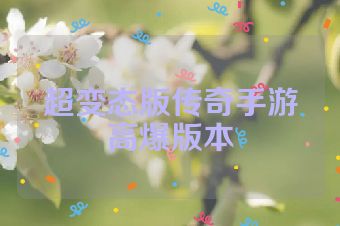 超变态版传奇手游高爆版本