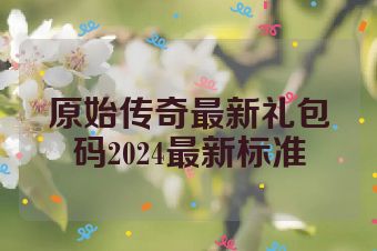 原始传奇最新礼包码2024最新标准
