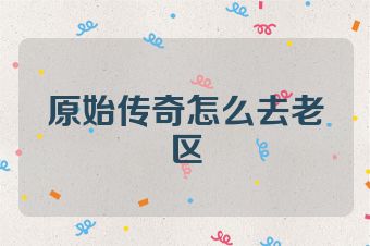 原始传奇怎么去老区