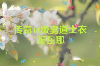 传奇40级男道士衣服在哪