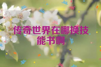 传奇世界在哪换技能书啊