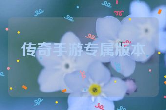 传奇手游专属版本