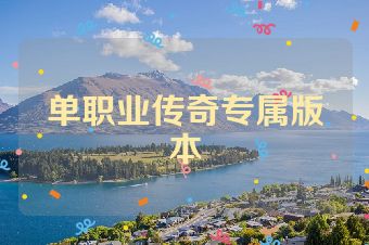 单职业传奇专属版本