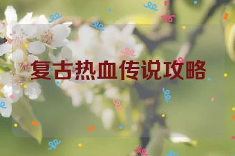 复古热血传说攻略
