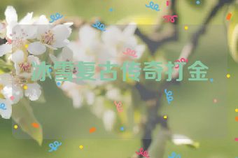 冰雪复古传奇打金