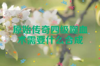 原始传奇四级噬血术需要什么合成