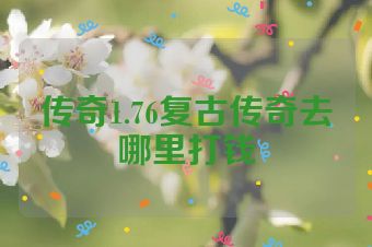 传奇1.76复古传奇去哪里打钱