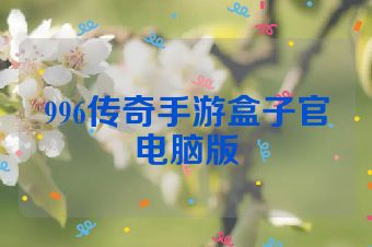 996传奇手游盒子官电脑版