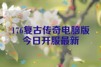 176复古传奇电脑版今日开服最新