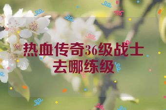 热血传奇36级战士去哪练级