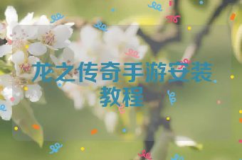 龙之传奇手游安装教程