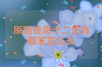原始传奇十二生肖殿堂怎么去