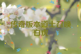 传奇版本道士召唤白虎