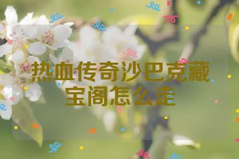 热血传奇沙巴克藏宝阁怎么走