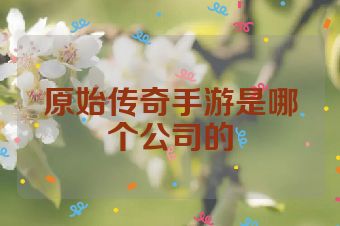 原始传奇手游是哪个公司的