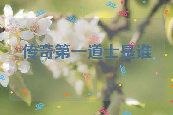 传奇第一道士是谁