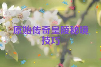 原始传奇皇陵秘境技巧