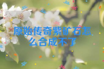 原始传奇紫矿石怎么合成不了