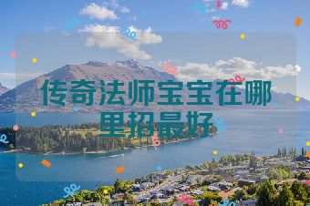 传奇法师宝宝在哪里招最好