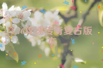 1.76攻速传奇复古版本