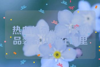 热血传奇gee引擎极品装备闪光在哪里